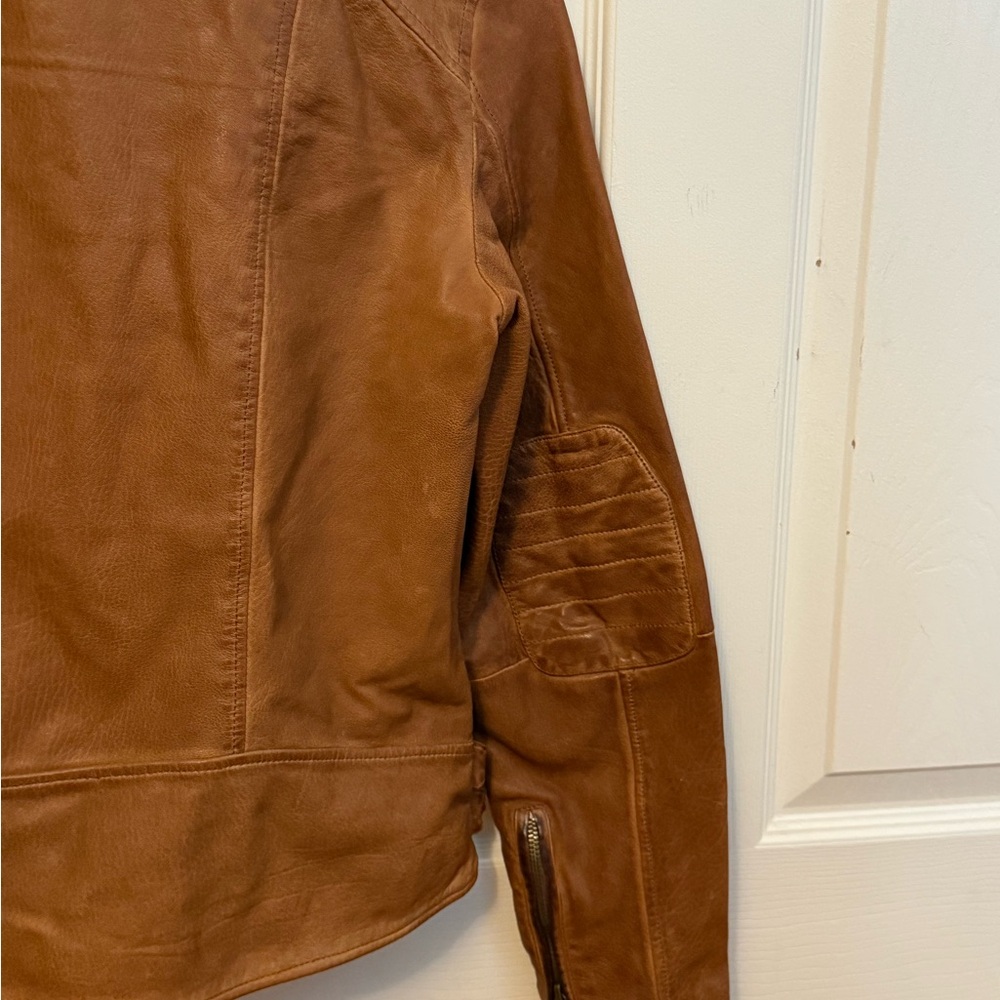 Ralph Lauren Tan Leather Jacket - Picture 8 of 10